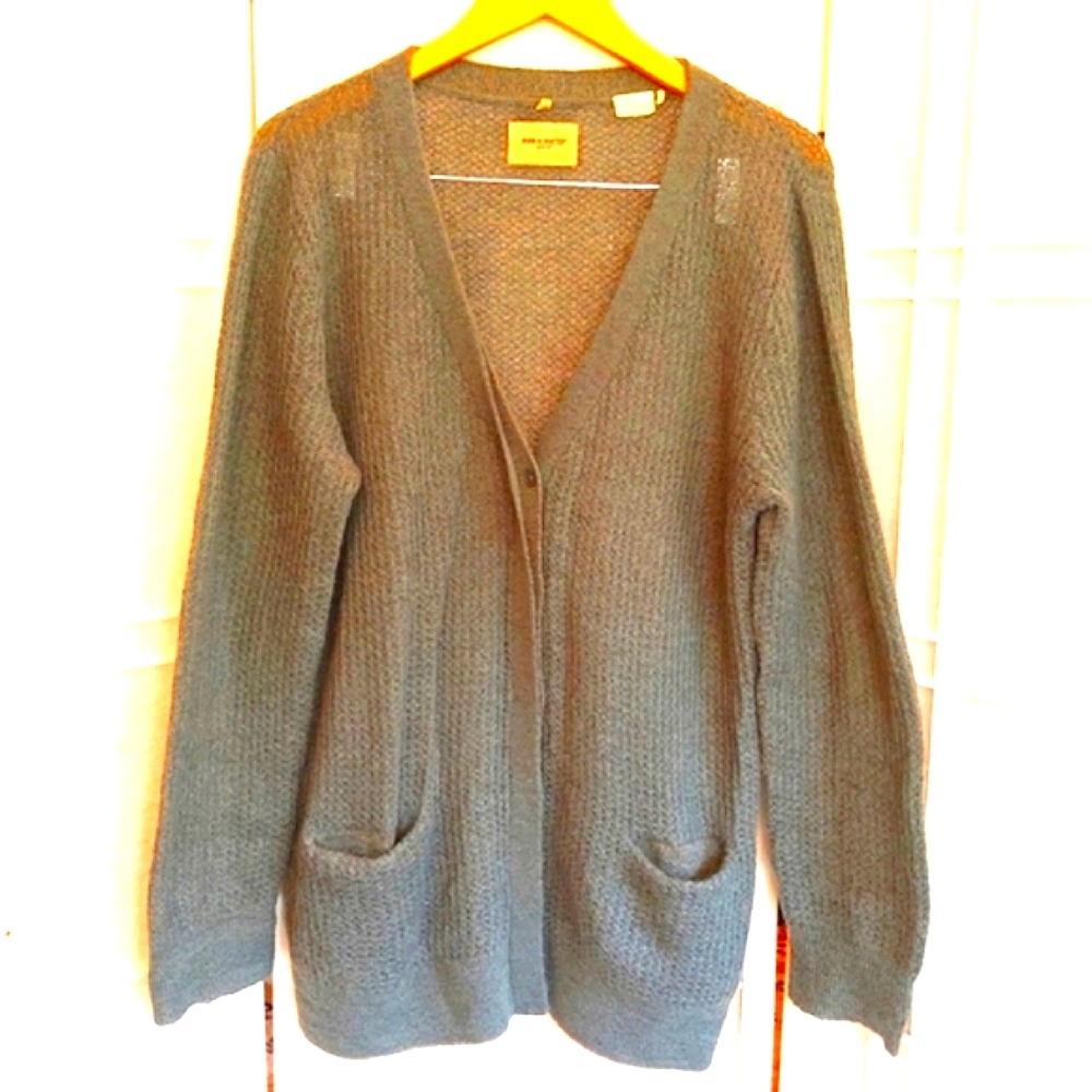 NEW! Levi's Made & Crafted grey sweater cardigan